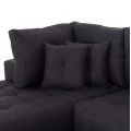 ΓΩΝΙΑΚΟΣ ΚΑΝΑΠΕΣ-ΚΡΕΒΑΤΙ ΜΕ ΑΠΟΘ.ΧΩΡΟ TRENDSTON HM3302.01L ΓΚΡΙ ΥΦΑΣΜΑ 298x177x95Υεκ