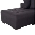 ΓΩΝΙΑΚΟΣ ΚΑΝΑΠΕΣ-ΚΡΕΒΑΤΙ ΜΕ ΑΠΟΘ.ΧΩΡΟ TRENDSTON HM3302.01L ΓΚΡΙ ΥΦΑΣΜΑ 298x177x95Υεκ