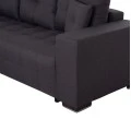 ΓΩΝΙΑΚΟΣ ΚΑΝΑΠΕΣ-ΚΡΕΒΑΤΙ ΜΕ ΑΠΟΘ.ΧΩΡΟ TRENDSTON HM3302.01L ΓΚΡΙ ΥΦΑΣΜΑ 298x177x95Υεκ