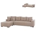 ΓΩΝΙΑΚΟΣ ΚΑΝΑΠΕΣ-ΚΡΕΒΑΤΙ ΜΕ ΑΠΟΘ.ΧΩΡΟ TRENDSTON HM3302.03L ΜΠΕΖ ΥΦΑΣΜΑ 298x177x95Υεκ