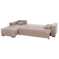 ΓΩΝΙΑΚΟΣ ΚΑΝΑΠΕΣ-ΚΡΕΒΑΤΙ ΜΕ ΑΠΟΘ.ΧΩΡΟ TRENDSTON HM3302.03L ΜΠΕΖ ΥΦΑΣΜΑ 298x177x95Υεκ