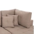 ΓΩΝΙΑΚΟΣ ΚΑΝΑΠΕΣ-ΚΡΕΒΑΤΙ ΜΕ ΑΠΟΘ.ΧΩΡΟ TRENDSTON HM3302.03R ΜΠΕΖ ΥΦΑΣΜΑ 298x177x95Υεκ