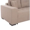 ΓΩΝΙΑΚΟΣ ΚΑΝΑΠΕΣ-ΚΡΕΒΑΤΙ ΜΕ ΑΠΟΘ.ΧΩΡΟ TRENDSTON HM3302.03R ΜΠΕΖ ΥΦΑΣΜΑ 298x177x95Υεκ