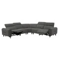 ΓΩΝΙΑΚΟΣ ΚΑΝΑΠΕΣ ΜΕ RECLINE ORACLE HM3290.01 ΓΚΡΙ ΥΦΑΣΜΑ 260x260x90(κάθισμα)x94Υεκ.