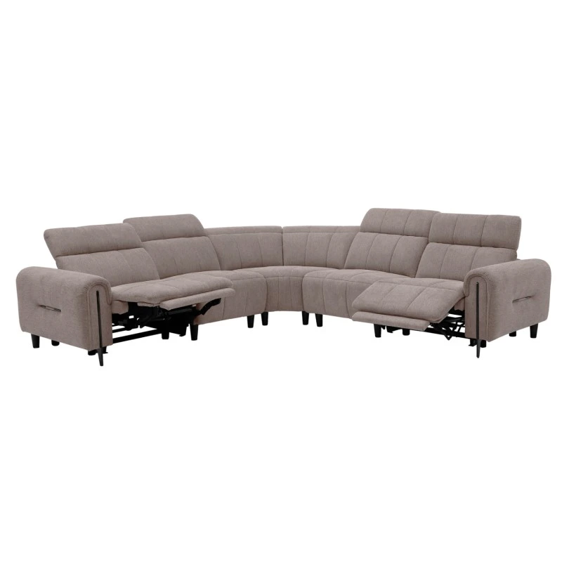 ΓΩΝΙΑΚΟΣ ΚΑΝΑΠΕΣ ΜΕ RECLINE ORACLE HM3290.02 ΜΠΕΖ ΥΦΑΣΜΑ 260x260x90(κάθισμα)x94Υεκ.