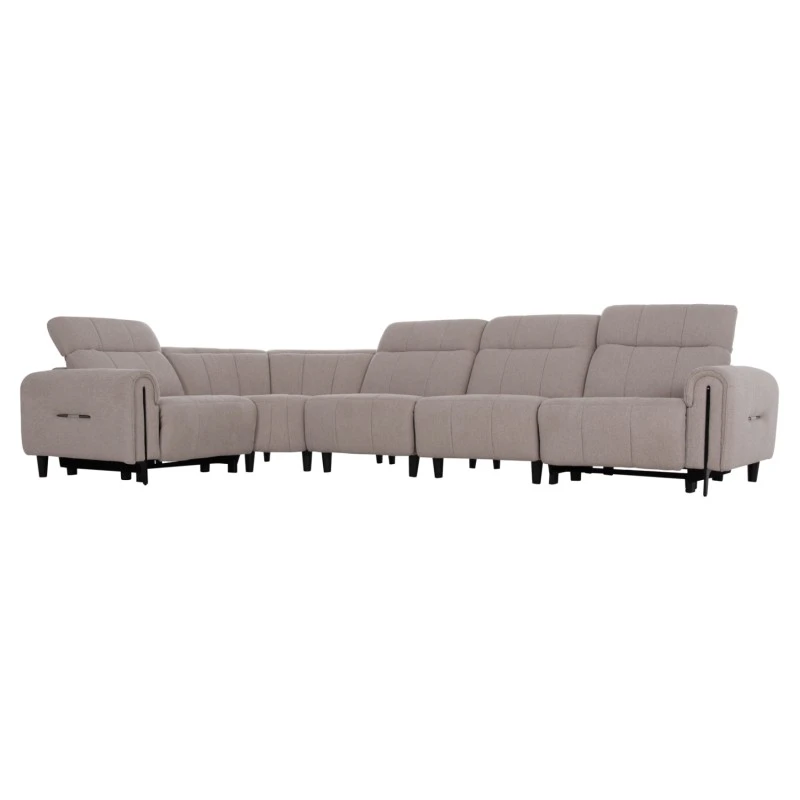 ΓΩΝΙΑΚΟΣ ΚΑΝΑΠΕΣ ΜΕ RECLINE ORACLE HM3290.02 ΜΠΕΖ ΥΦΑΣΜΑ 260x260x90(κάθισμα)x94Υεκ.