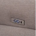 ΓΩΝΙΑΚΟΣ ΚΑΝΑΠΕΣ ΜΕ RECLINE ORACLE HM3290.02 ΜΠΕΖ ΥΦΑΣΜΑ 260x260x90(κάθισμα)x94Υεκ.