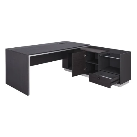 ΓΡΑΦΕΙΟ ΕΠΑΓΓΕΛΜΑΤΙΚΟ ΔΕΞΙΑ ΓΩΝΙΑ ROSEWOOD HM2112R 200X160X76Υ εκ.