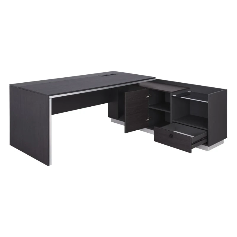 ΓΡΑΦΕΙΟ ΕΠΑΓΓΕΛΜΑΤΙΚΟ ΔΕΞΙΑ ΓΩΝΙΑ ROSEWOOD HM2112R 200X160X76Υ εκ.