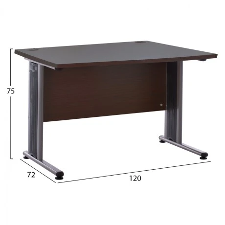 ΓΡΑΦΕΙΟ ΕΠΑΓΓΕΛΜΑΤΙΚΟ VALDEN HM2044.02 WENGE 120X72X75 εκ.