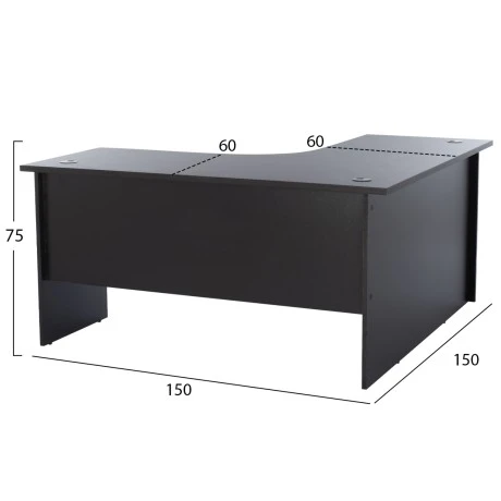 ΓΡΑΦΕΙΟ ΓΩΝΙΑ ΕΠΑΓΓΕΛΜΑΤΙΚΟ CAITLYN 150Χ150Χ75εκ HM2019.02 ΒΕΓΓΕ