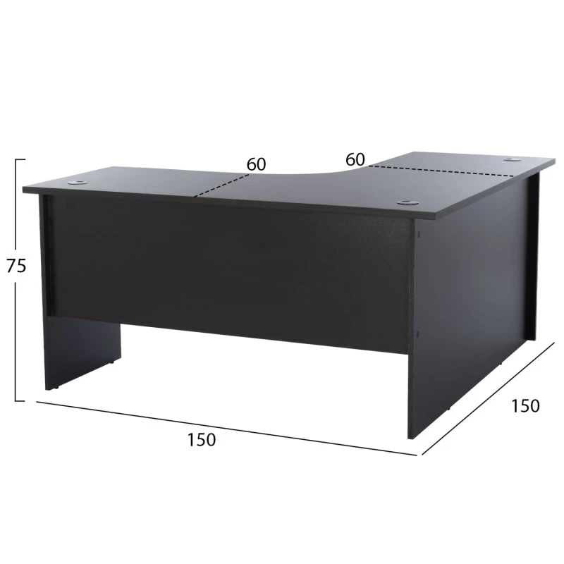 ΓΡΑΦΕΙΟ ΓΩΝΙΑ ΕΠΑΓΓΕΛΜΑΤΙΚΟ CAITLYN 150Χ150Χ75εκ HM2019.02 ΒΕΓΓΕ
