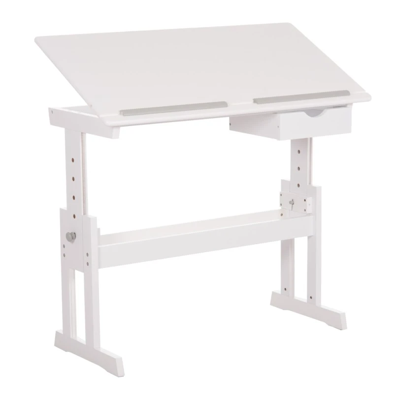 ΓΡΑΦΕΙΟ/ΣΧΕΔΙΑΣΤΗΡΙΟ ASCENT HM18289 MDF ΣΕ ΛΕΥΚΟ 109x55x87,5Υεκ