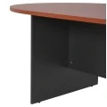 ΓΡΑΦΕΙΟ ΣΥΝΕΔΡΙΑΣΕΩΝ ΟΒΑΛ SIENNA HM2134.03 ΑΝΘΡΑΚΙ ΜΕΛΑΜΙΝΗ-TOP ΚΕΡΑΣΙ 240x120x75Υεκ