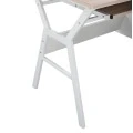 ΓΡΑΦΕΙΟ VITINO HM2130.01 ΜΕΛΑΜΙΝΗ-ΜΕΤΑΛΛΟ ΣΕ SONAMA-ΛΕΥΚΟ 120X60X76εκ.