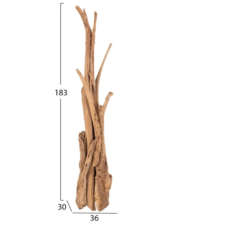ΚΑΛΟΓΕΡΟΣ HM9367 ΑΠΟ ΜΑΣΙΦ ΞΥΛΟ TEAK ΦΥΣΙΚΟ 170-200ΕΚ.
