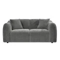 ΚΑΝΑΠΕΣ 2-ΘΕΣΙΟΣ JUNOA HM3334.01 ΓΚΡΙ ΥΦΑΣΜΑ 172x89x74Υεκ