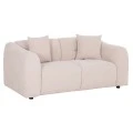 ΚΑΝΑΠΕΣ 2-ΘΕΣΙΟΣ JUNOA HM3334.02 ΕΚΡΟΥ ΥΦΑΣΜΑ 172x89x85Υεκ