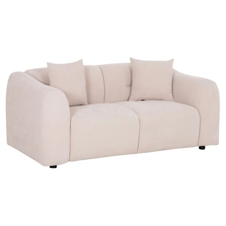ΚΑΝΑΠΕΣ 2-ΘΕΣΙΟΣ JUNOA HM3334.02 ΕΚΡΟΥ ΥΦΑΣΜΑ 172x89x85Υεκ