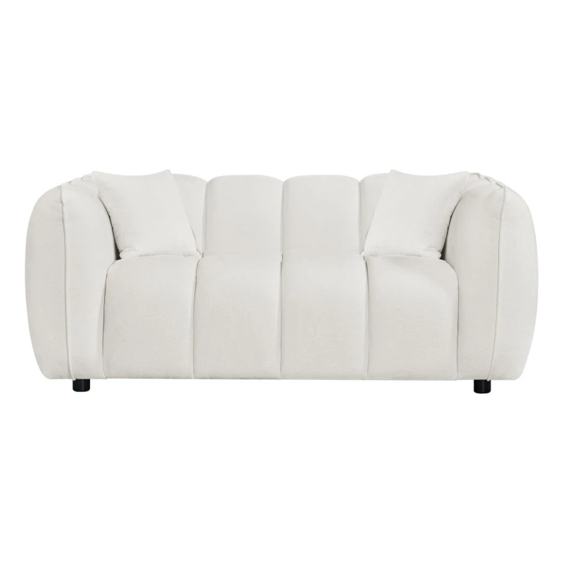 ΚΑΝΑΠΕΣ 2-ΘΕΣΙΟΣ LYKKE HM3324.02 ΕΚΡΟΥ ΥΦΑΣΜΑ 172x89x70Υεκ.