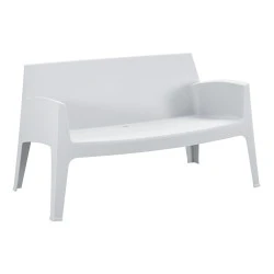 ΚΑΝΑΠΕΣ 2-ΘΕΣΙΟΣ ΠΟΛΥΠΡΟΠΥΛΕΝΙΟΥ SLEEK HM6366.01 ΧΡΩΜΑ ΛΕΥΚΟ 133x68x73Υεκ.