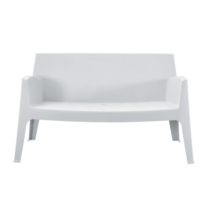 ΚΑΝΑΠΕΣ 2-ΘΕΣΙΟΣ ΠΟΛΥΠΡΟΠΥΛΕΝΙΟΥ SLEEK HM6366.01 ΧΡΩΜΑ ΛΕΥΚΟ 133x68x73Υεκ.