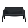 ΚΑΝΑΠΕΣ 2-ΘΕΣΙΟΣ ΠΟΛΥΠΡΟΠΥΛΕΝΙΟΥ SLEEK HM6366.02 ΧΡΩΜΑ ΜΑΥΡΟ 133x68x73Υεκ.