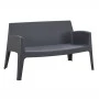 ΚΑΝΑΠΕΣ 2-ΘΕΣΙΟΣ ΠΟΛΥΠΡΟΠΥΛΕΝΙΟΥ SLEEK HM6366.10 ΧΡΩΜΑ ΓΚΡΙ 133x68x73Υεκ.