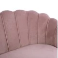 ΚΑΝΑΠΕΣ 2ΘΕΣΙΟΣ COQUILLE HM8627.02 ΑΠΟ ΒΕΛΟΥΔΟ ΣΑΠΙΟ ΜΗΛΟ & ΧΡΥΣΑ ΠΟΔΙΑ 130x81x86εκ.