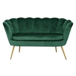 ΚΑΝΑΠΕΣ 2ΘΕΣΙΟΣ COQUILLE HM8627.03 ΑΠΟ ΚΥΠΑΡΙΣΣΙ ΒΕΛΟΥΔΟ ΜΕ ΧΡΥΣΑ ΠΟΔΙΑ 130x77x83εκ. ΚΑΝΑΠΕΣ 2ΘΕΣΙΟΣ COQUILLE HM8627.03 ΑΠΟ ΚΥΠΑΡΙΣΣΙ ΒΕΛΟΥΔΟ ΜΕ ΧΡΥΣΑ ΠΟΔΙΑ 130x77x83εκ.