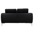 ΚΑΝΑΠΕΣ 2ΘΕΣΙΟΣ KΕΝΖΙΕ HM3121.21 ΜΕ ΜΑΥΡΟ PU 142x81x81 εκ.