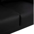 ΚΑΝΑΠΕΣ 2ΘΕΣΙΟΣ KΕΝΖΙΕ HM3121.21 ΜΕ ΜΑΥΡΟ PU 142x81x81 εκ.