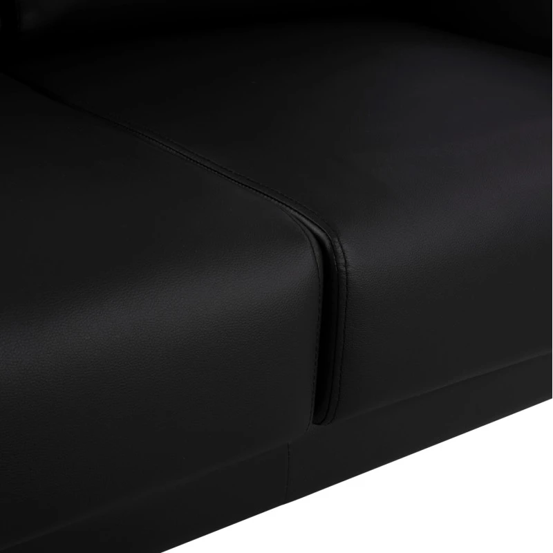 ΚΑΝΑΠΕΣ 2ΘΕΣΙΟΣ KΕΝΖΙΕ HM3121.21 ΜΕ ΜΑΥΡΟ PU 142x81x81 εκ.