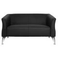 ΚΑΝΑΠΕΣ 2ΘΕΣΙΟΣ KIANA HM3122.21 ΜΕ ΜΑΥΡΟ PU 130x75x71 εκ.