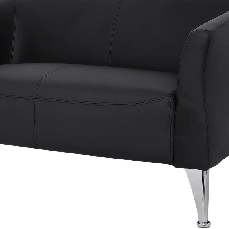 ΚΑΝΑΠΕΣ 2ΘΕΣΙΟΣ KIANA HM3122.21 ΜΕ ΜΑΥΡΟ PU 130x75x71 εκ.