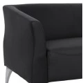 ΚΑΝΑΠΕΣ 2ΘΕΣΙΟΣ KIANA HM3122.21 ΜΕ ΜΑΥΡΟ PU 130x75x71 εκ.