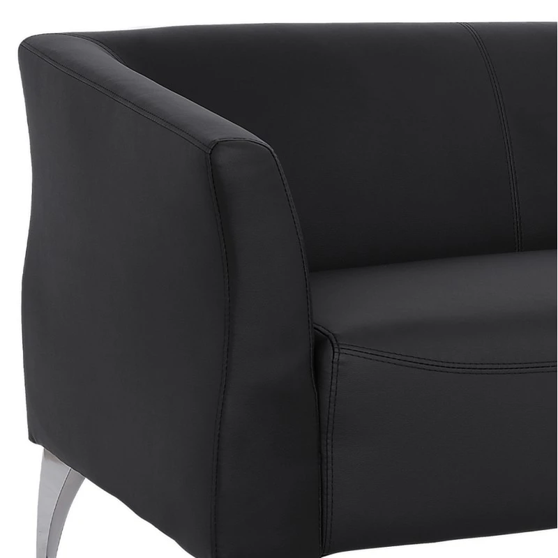 ΚΑΝΑΠΕΣ 2ΘΕΣΙΟΣ KIANA HM3122.21 ΜΕ ΜΑΥΡΟ PU 130x75x71 εκ.