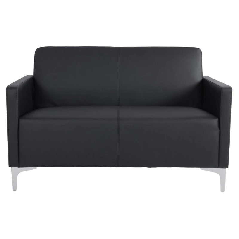 ΚΑΝΑΠΕΣ 2ΘΕΣΙΟΣ NELLIE HM3159.21 ΜΕ ΜΑΥΡΟ PU 113x71x71Υ εκ.