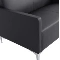 ΚΑΝΑΠΕΣ 2ΘΕΣΙΟΣ NELLIE HM3159.21 ΜΕ ΜΑΥΡΟ PU 113x71x71Υ εκ.