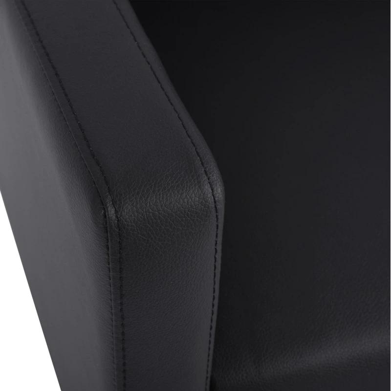 ΚΑΝΑΠΕΣ 2ΘΕΣΙΟΣ NELLIE HM3159.21 ΜΕ ΜΑΥΡΟ PU 113x71x71Υ εκ.