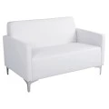 ΚΑΝΑΠΕΣ 2ΘΕΣΙΟΣ NELLIE HM3159.22 ΜΕ ΛΕΥΚΟ PU 113x71x71Υ εκ.