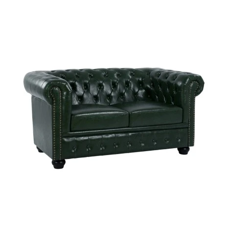 ΚΑΝΑΠΕΣ 2ΘΕΣΙΟΣ T.CHESTERFIELD HM3010.08 ΤΕΧΝΟΔΕΡΜΑ ΚΥΠΑΡΙΣΣΙ 150x90x70Υ εκ.