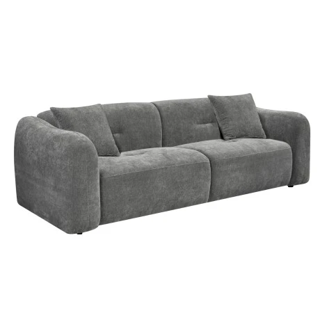 ΚΑΝΑΠΕΣ 3-ΘΕΣΙΟΣ JUNOA HM3333.01 ΓΚΡΙ ΥΦΑΣΜΑ 228x89x74Υεκ