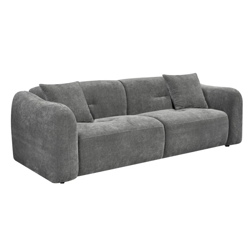 ΚΑΝΑΠΕΣ 3-ΘΕΣΙΟΣ JUNOA HM3333.01 ΓΚΡΙ ΥΦΑΣΜΑ 228x89x74Υεκ
