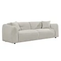 ΚΑΝΑΠΕΣ 3-ΘΕΣΙΟΣ JUNOA HM3333.02 ΕΚΡΟΥ ΥΦΑΣΜΑ 228x89x74Υεκ