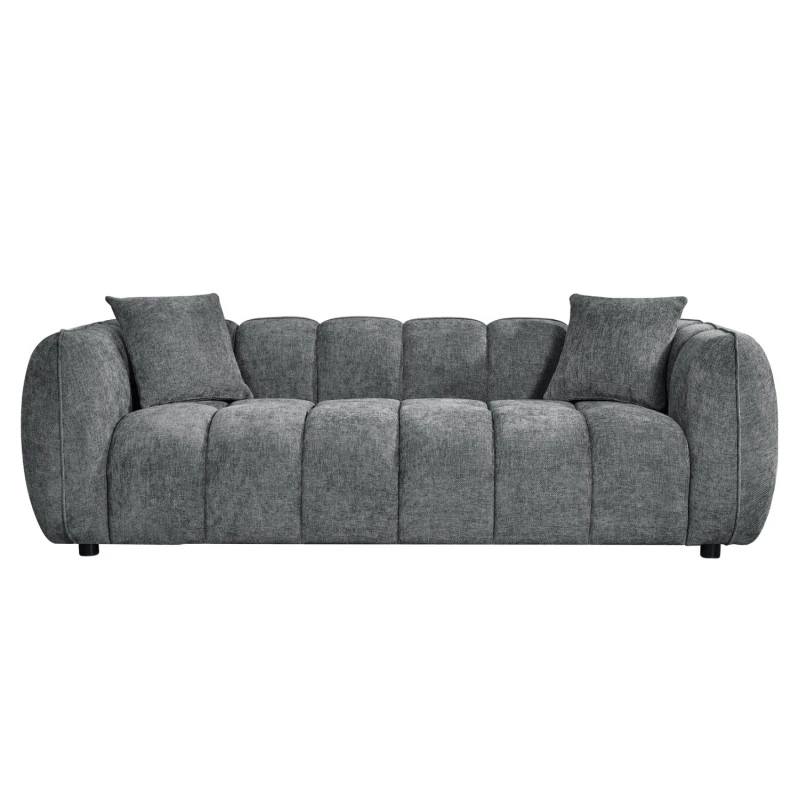 ΚΑΝΑΠΕΣ 3-ΘΕΣΙΟΣ LYKKE HM3323.01 ΓΚΡΙ ΥΦΑΣΜΑ 229x89x70Υεκ