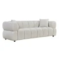 ΚΑΝΑΠΕΣ 3-ΘΕΣΙΟΣ NORIKA HM3331.02 ΕΚΡΟΥ ΥΦΑΣΜΑ 220x88x85Υεκ.