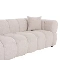 ΚΑΝΑΠΕΣ 3-ΘΕΣΙΟΣ NORIKA HM3331.02 ΕΚΡΟΥ ΥΦΑΣΜΑ 220x88x85Υεκ.