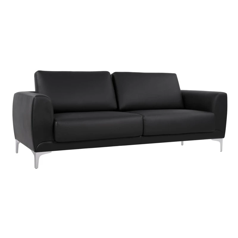 ΚΑΝΑΠΕΣ 3ΘΕΣΙΟΣ KENZIE HM3121.31 ΜΕ ΜΑΥΡΟ PU 190x81x81 εκ.