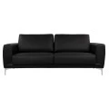 ΚΑΝΑΠΕΣ 3ΘΕΣΙΟΣ KENZIE HM3121.31 ΜΕ ΜΑΥΡΟ PU 190x81x81 εκ.